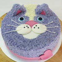Cat - Buttercream Fur Cat Face Cake